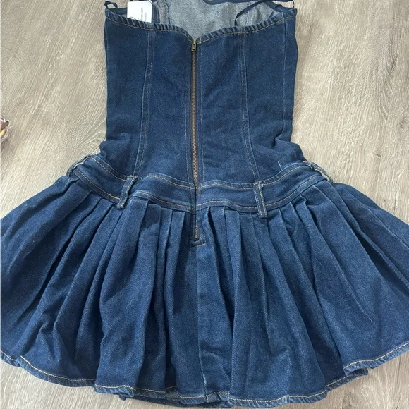 NWT Windsor Flirt Factor Belted Denim Dress - Picture 6 of 8